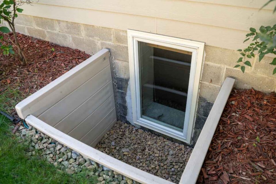 Basement Egress Window Providing Emergency Escape Access and Natural Light in the NYC Metro Area